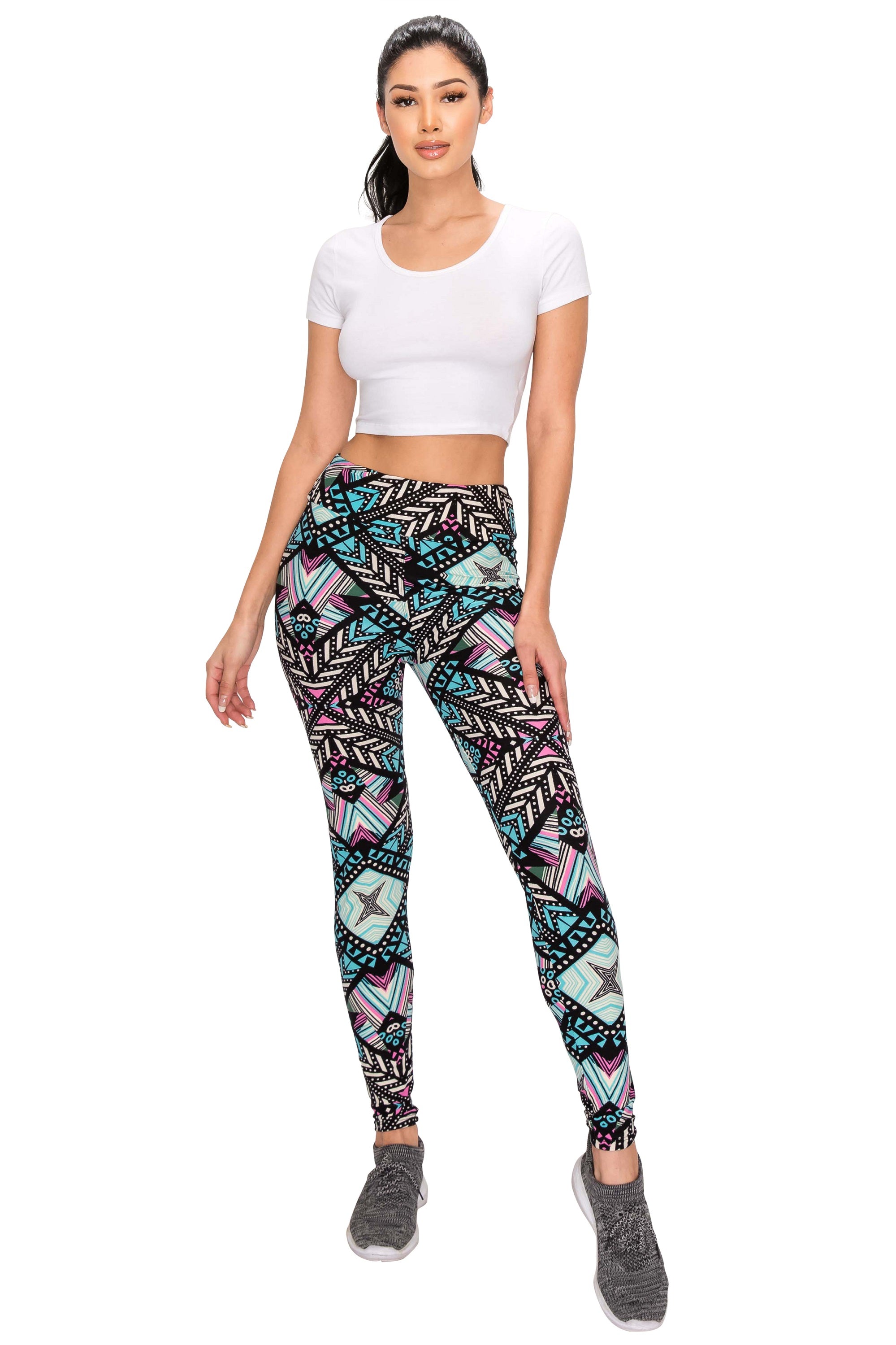 High Waisted Patterned Leggings – lalaparks