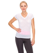 Load image into Gallery viewer, Short Sleeve V Neck Top White Color